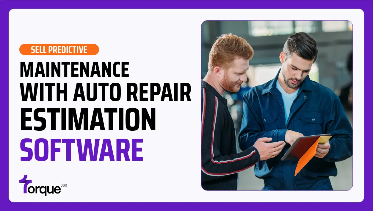 sell prodictive maintenance with auto repair estimation software