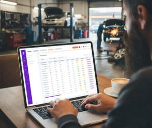 sales report mockup